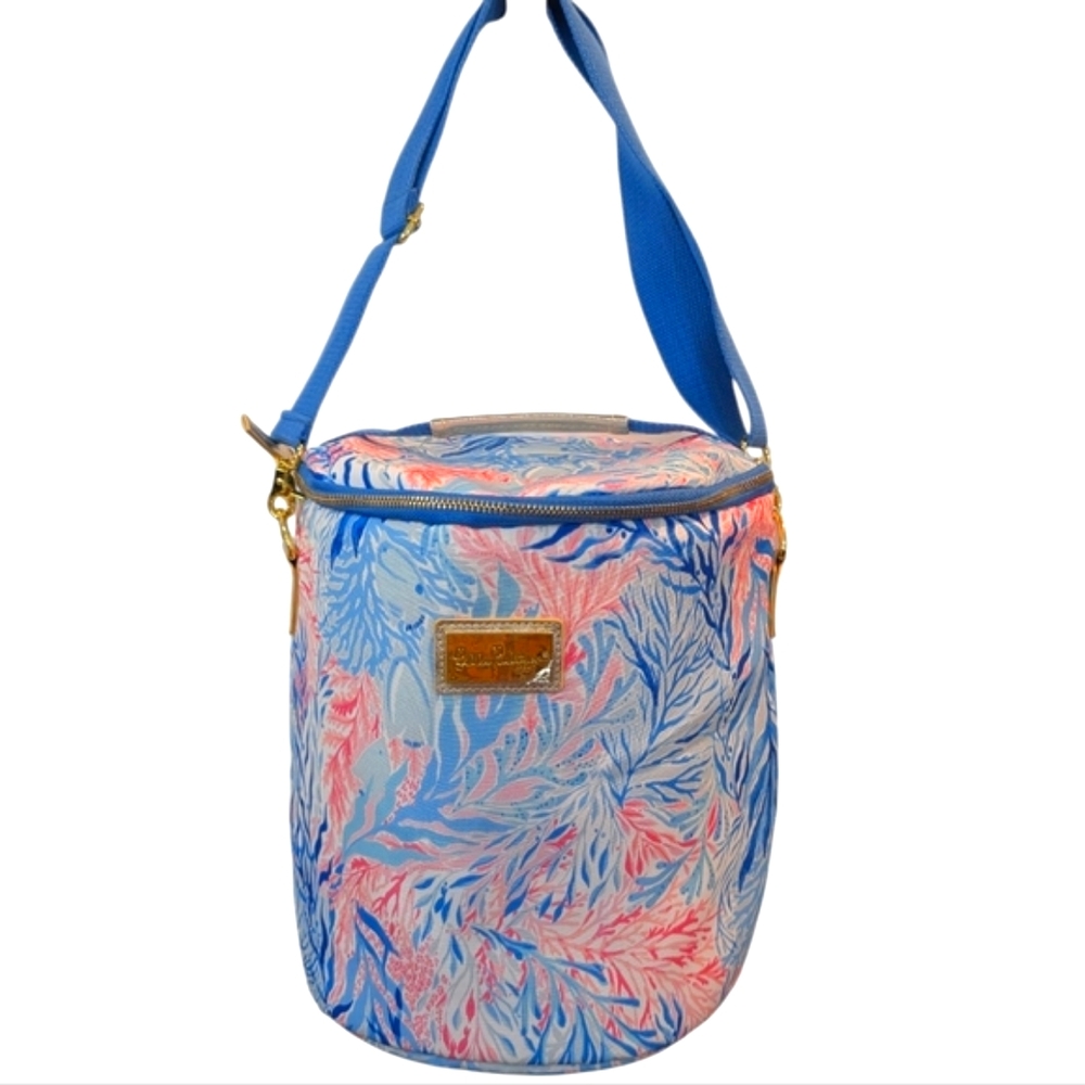Lilly Pulitzer Insulated Beach Cooler Kaleidoscope Coral 10 x 12